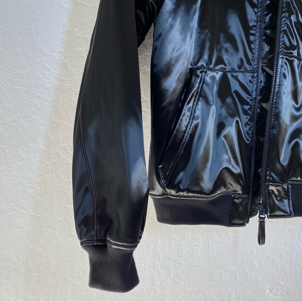 Cash App Mood Bomber Jacket Patented Black Full Zip Thermal Lining NWT Rare - Picture 3 of 8